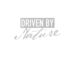driven by nature logo gray
