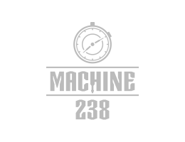 machine 238 logo gray